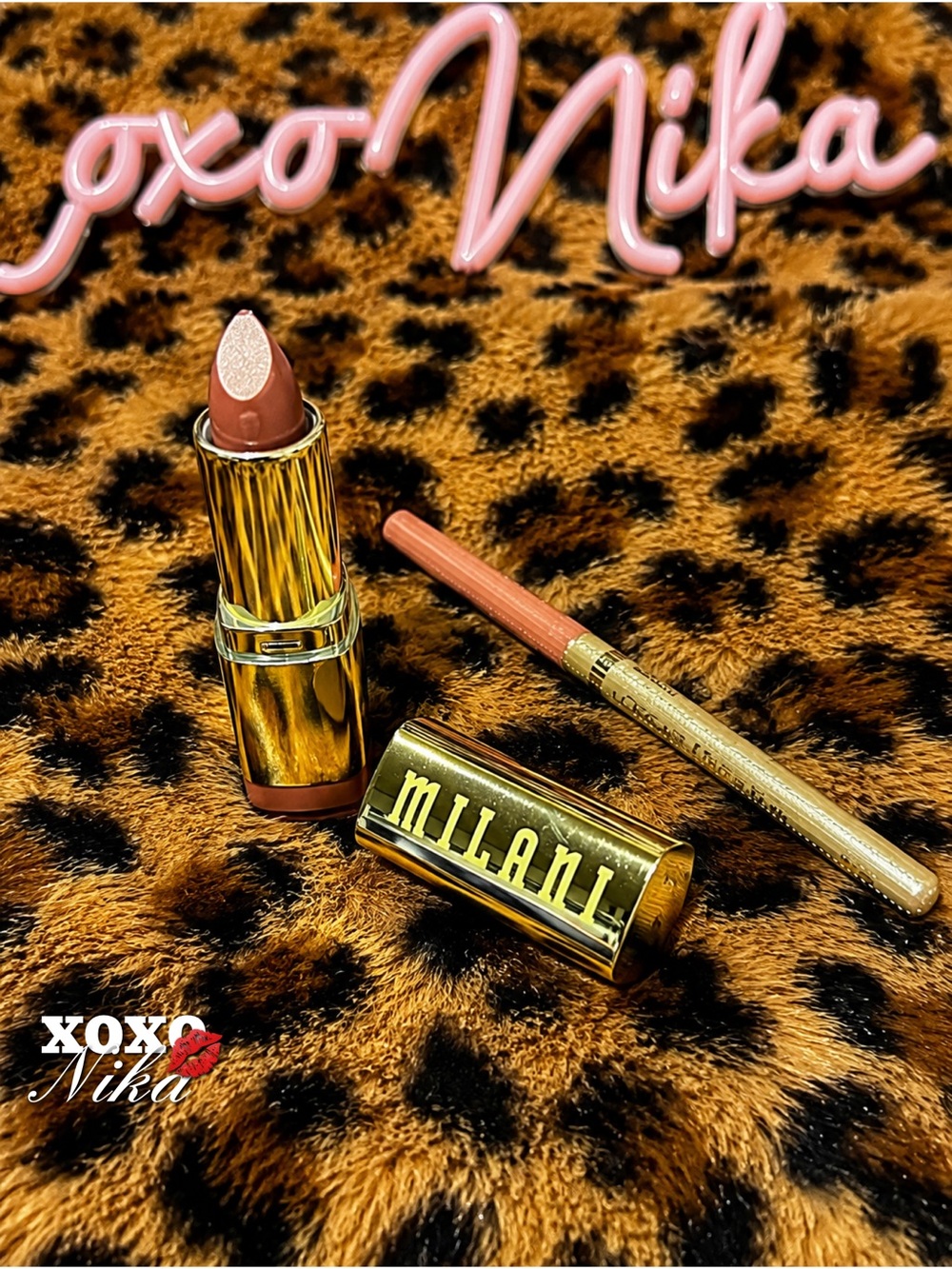Milani Color Statement Matte Lipstick & L’Oréal Lipliner Duo